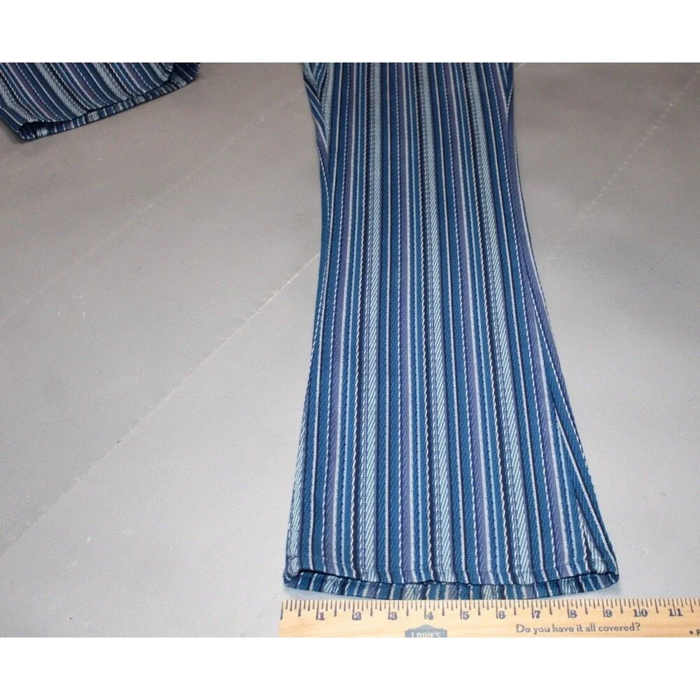 Vintage 70s 80s Levi’s Sta-Prest Striped Pants Hippie Eclectic Flare‎ Rare